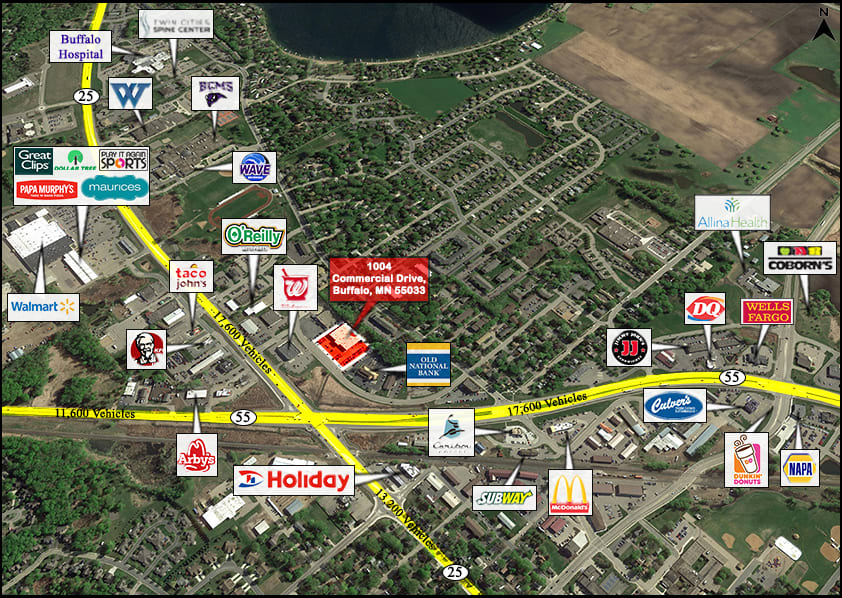 Commercial real estate aerial map estate maps